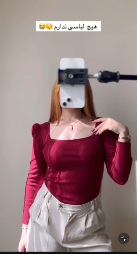 بادی دخترونه آستین دار یقه خشتی مدل عروسکی کبریتی پنبه