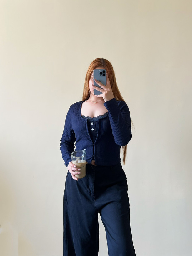 کاردیگن پاییز زنانه بافت کرکره ای نرم و لطیف